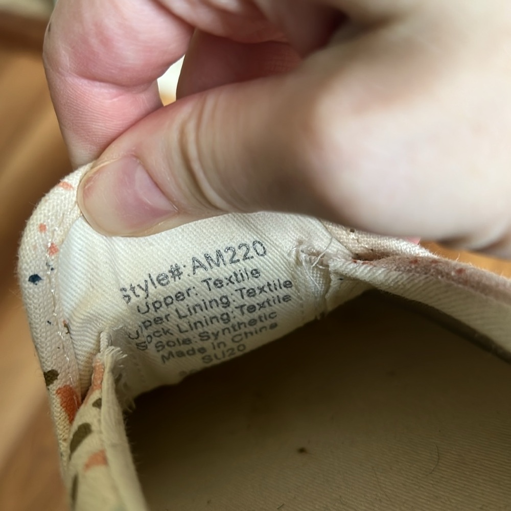 Madewell Womens Sidewalk Slip-On Sneakers in Paint Spattered Recycled Canvas - Picture 8 of 10